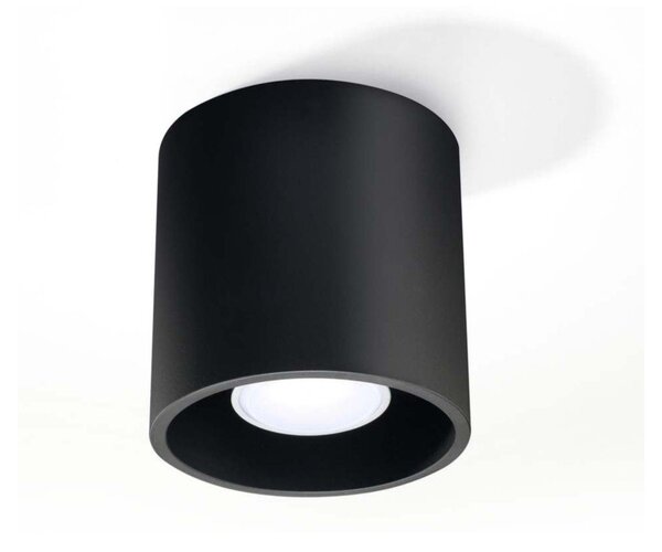 Crna stropna lampa Sollux Roda