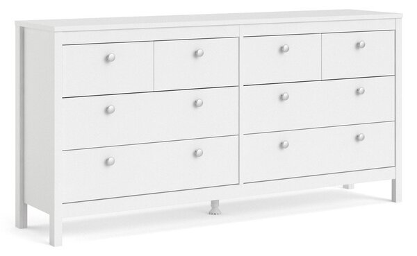Bijela niska komoda 159x80 cm Madrid – Tvilum