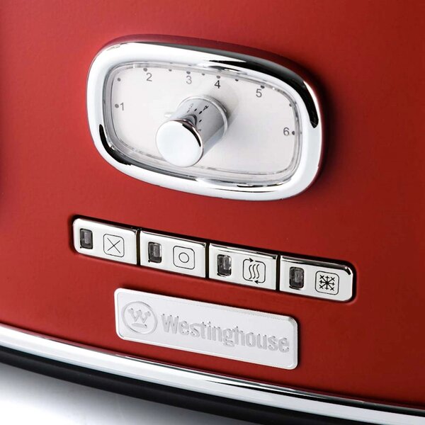 Westinghouse Retro Red 4 Slice toster