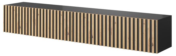 TV ormarić/stolić Tenessie 175 (crna + hrast artisan)
