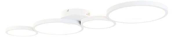 Stropna svjetiljka bijela uklj. LED 3-stupanjska prigušiva 4-svjetla - Lupolo