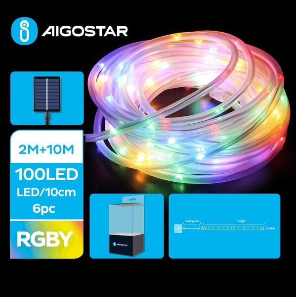 Aigostar - LED Solarne božićne lampice 100xLED/8 funkcija 12m IP65 multicolor
