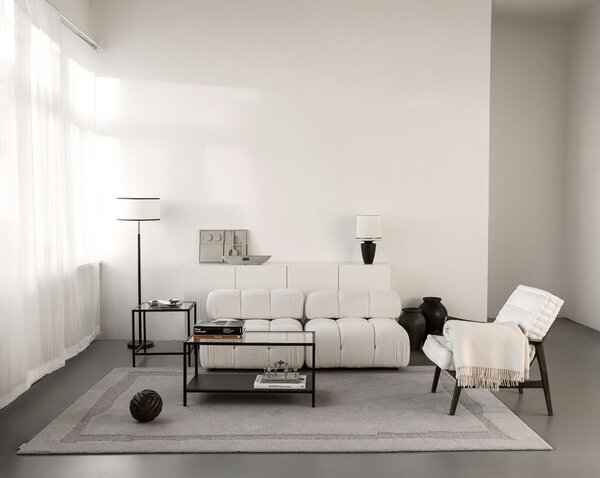 Sivi vunen tepih 200x300 cm Morphic Rocca – Agnella
