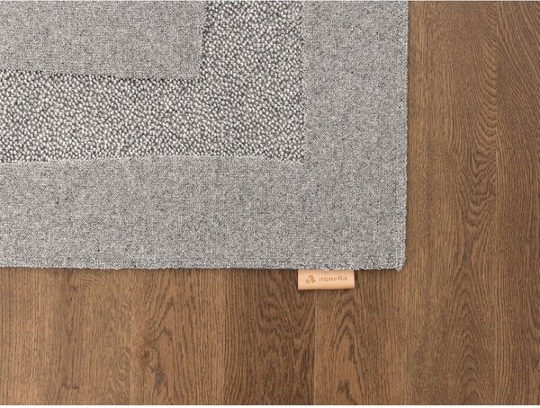 Sivi vunen tepih 200x300 cm Morphic Rocca – Agnella