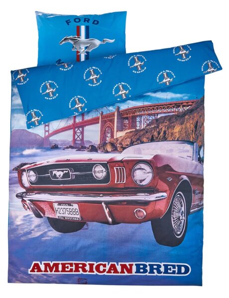 3D pamučna posteljina MUSTANG LEGEND šarena, 100% pamuk Dimenzije posteljine: 80 x 80 cm | 135 x 200 cm