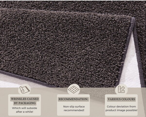 Antracit sivi tepih Hanse Home Pure, 140 x 200 cm