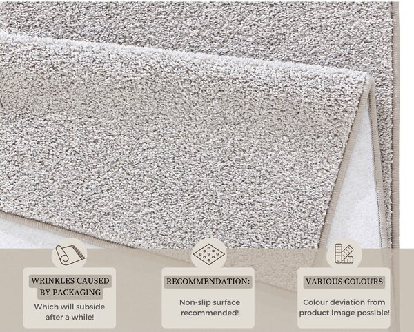 Svijetlosiva tepih staza Hanse Home Pure, 80 x 200 cm