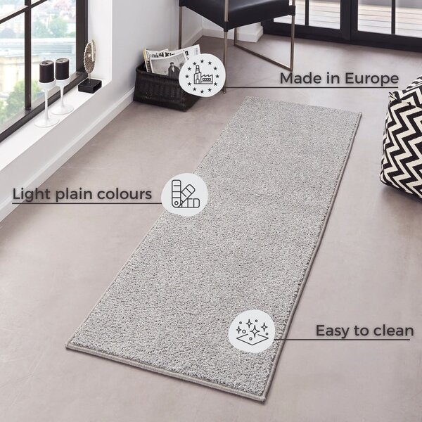 Svijetlosiva tepih staza Hanse Home Pure, 80 x 200 cm