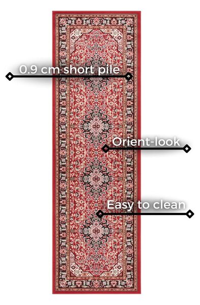 Crveni tepih Nouristan Skazar Isfahan, 80 x 250 cm