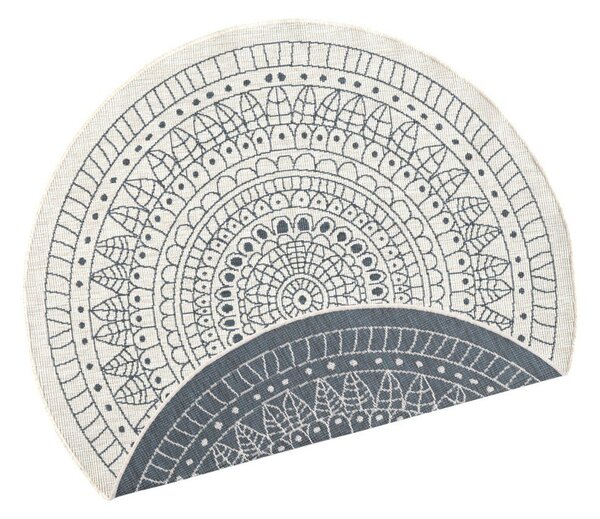 Sivo-krem vanjski tepih NORTHRUGS Porto, ⌀ 140 cm
