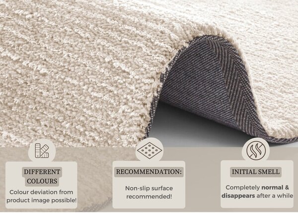 Bež tepih metvice Rugs SuperSoft, 120 x 170 cm