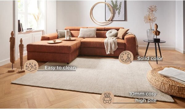 Bež tepih metvice Rugs SuperSoft, 120 x 170 cm
