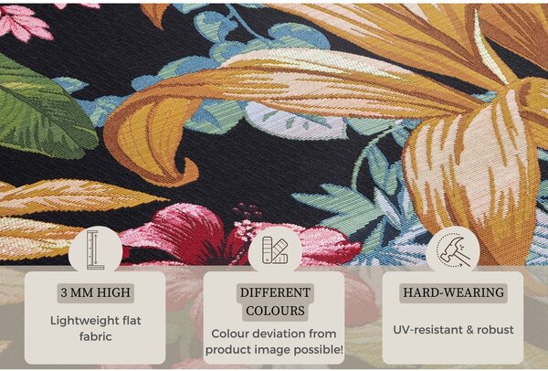Crni vanjski tepih 160x235 cm Flair – Hanse Home