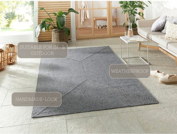 Sivi vanjski tepih 150x80 cm - NORTHRUGS