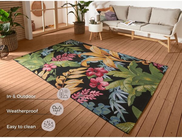 Crni vanjski tepih 160x235 cm Flair – Hanse Home