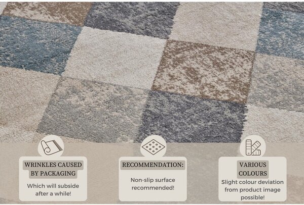 Plavi/bež tepih 120x170 cm Terrain – Hanse Home