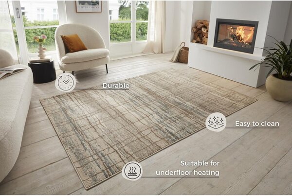 Bež tepih 80x120 cm Terrain – Hanse Home