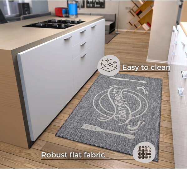 Sivo-bež tepih 92x150 cm Cucina – Hanse Home