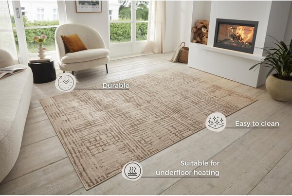 Smeđi/bež tepih 80x120 cm Terrain – Hanse Home
