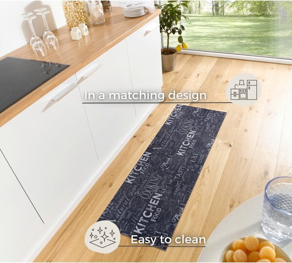 Crni tepih staza 50x150 cm Wild Kitchen Board - Hanse Home
