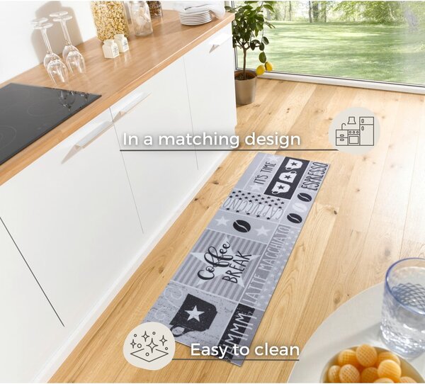 Siva staza 50x150 cm Its Time for Espresso - Hanse Home