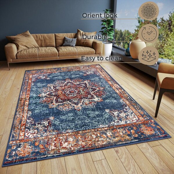 Tamnoplavi tepih 140x200 cm Orient Maderno - Hanse Home