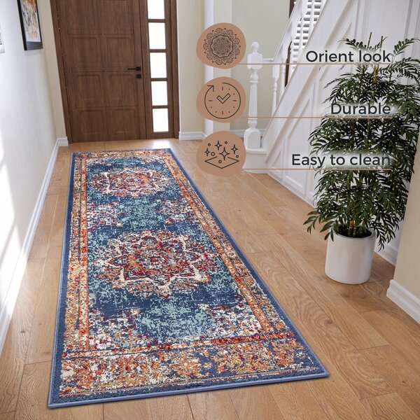 Tamnoplava staza 80x240 cm Orient Maderno - Hanse Home