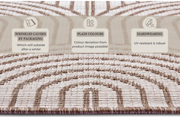 Smeđi vanjski tepih 160x230 cm Pangli Linen – Hanse Home