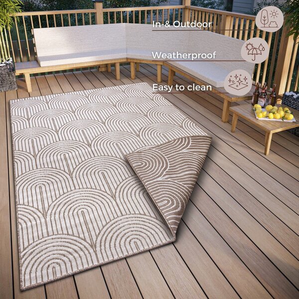 Smeđi vanjski tepih 160x230 cm Pangli Linen – Hanse Home
