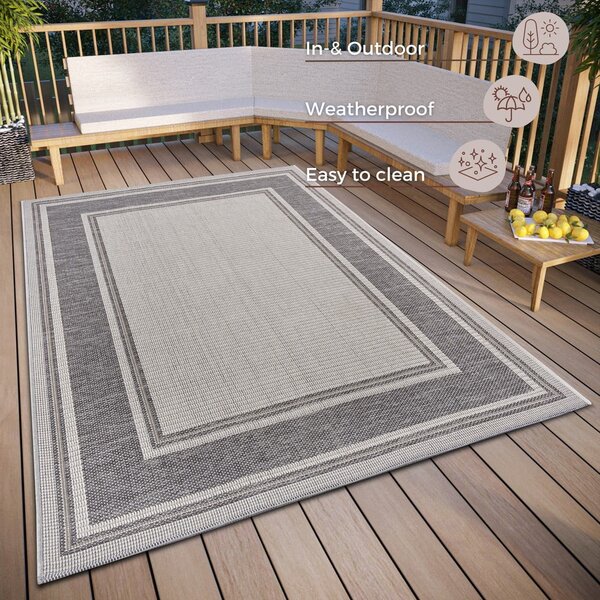 Sivi vanjski tepih 115x170 cm Clyde Cast – Hanse Home