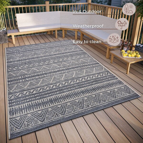 Sivi vanjski tepih 190x290 cm Clyde Loto – Hanse Home