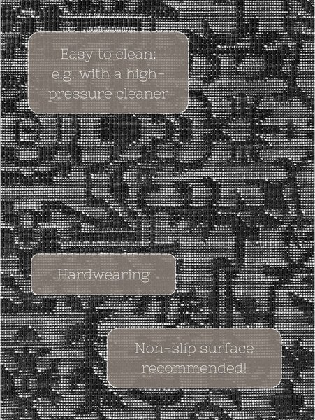 Crno-bijeli unutarnji i vanjski tepih 200x290 cm Duet Kona – NORTHRUGS