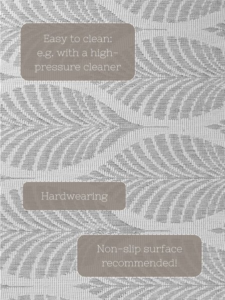 Sivi/boje slonovače okrugao unutarnji i vanjski tepih ø 160 cm Duet Liora – NORTHRUGS