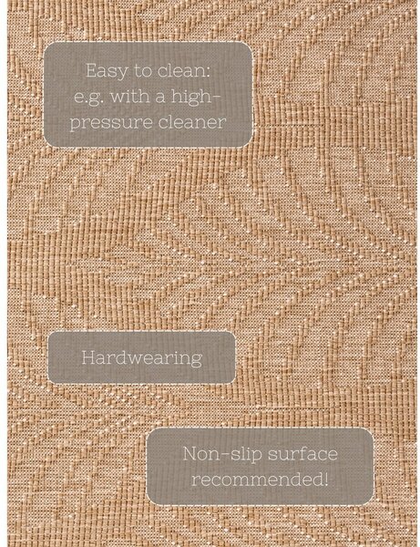 Bež/boje slonovače unutarnji i vanjski tepih 120x170 cm Duet Liora – NORTHRUGS