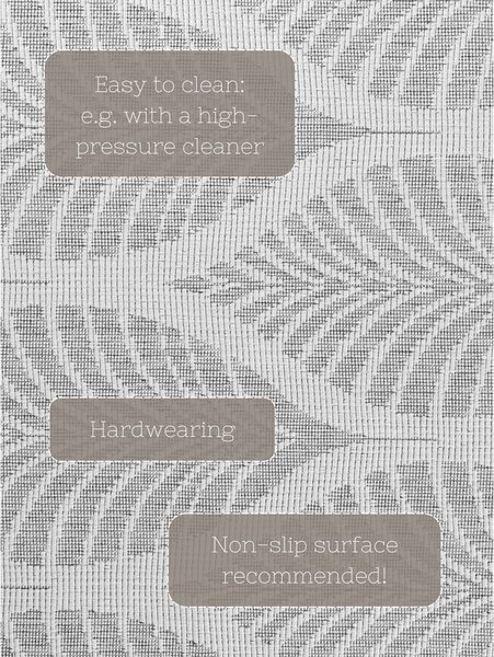 Siva/boje slonovače unutarnja i vanjska staza 80x250 cm Duet Liora – NORTHRUGS