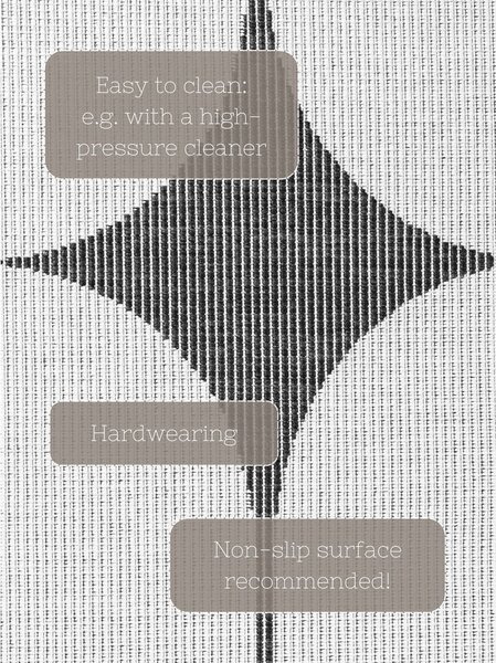 Crno-bijeli unutarnji i vanjski tepih 160x230 cm Duet Bowen – NORTHRUGS