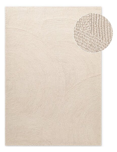 Ručno rađen vunen tepih u svijetloj prirodnoj boji 160x230 cm Calmio – Hanse Home