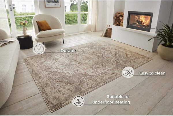 Sivi/bež tepih 240x340 cm Terrain Designer Sand – Hanse Home