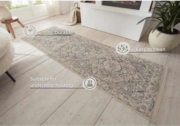Sivo-bež staza 80x200 cm Terrain Designer Sand – Hanse Home