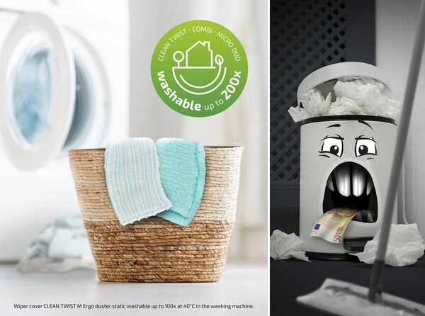 Mop s kantom i rezervnom navlakom Clean Twist M Ergo - LEIFHEIT