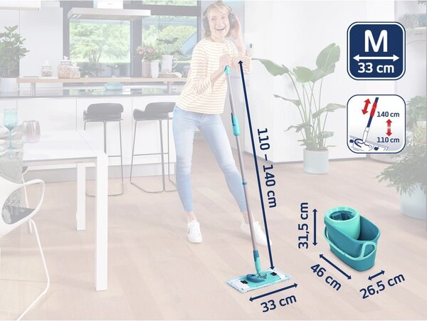 Mop s kantom i rezervnom navlakom Clean Twist M Ergo - LEIFHEIT