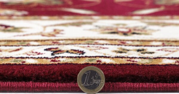 Crveni okrugli tepih 133x133 cm Sherbone – Flair Rugs