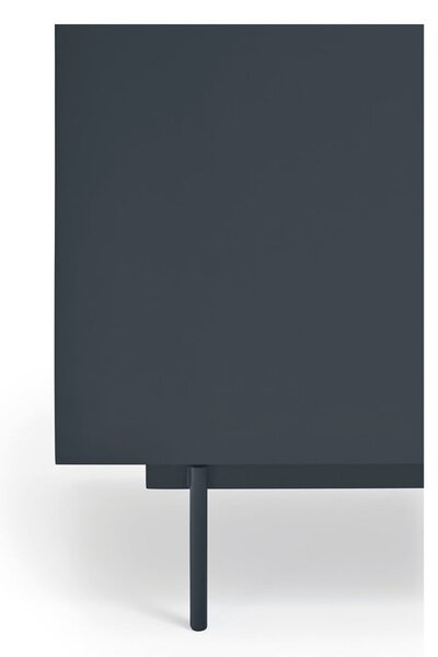 Antracitno siva/u prirodnoj boji visoka komoda u dekoru hrasta 100x120 cm Otto – Teulat