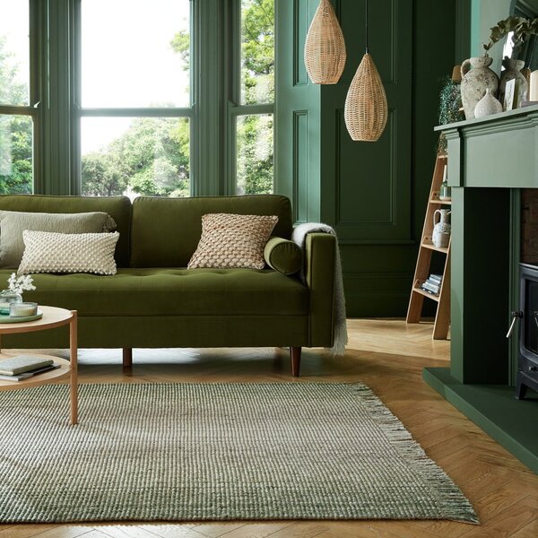 Zeleni tepih 60x110 cm – Flair Rugs