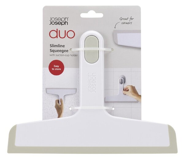 Bijeli brisač za stakla s držačem 24 cm Duo – Joseph Joseph