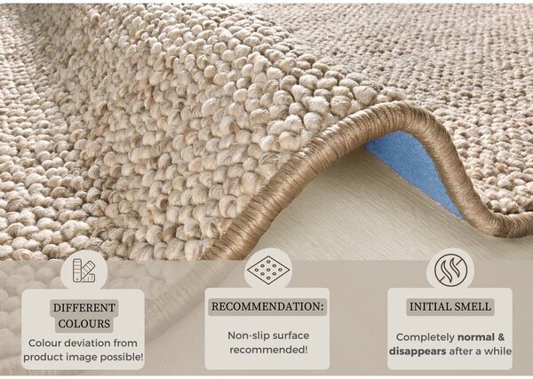 Svjetlo smeđi tepih 160x240 cm Wolly – BT Carpet