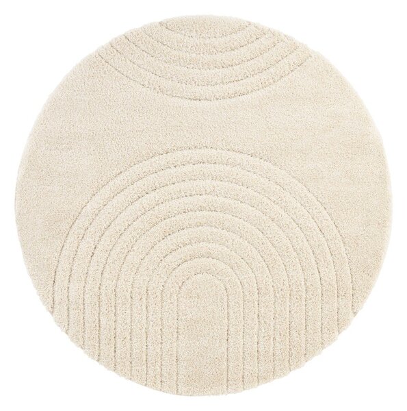 Kremasti bijeli tepih Mint Rugs Norwalk Fergus, ø 160 cm