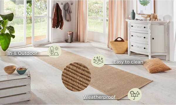Bež unutarnji i vanjski tepih 80x150 cm Nature – Hanse Home