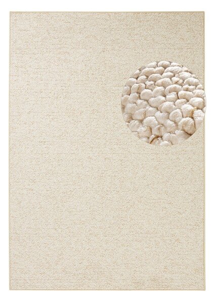 Krem tepih 160x240 cm Wolly – BT Carpet