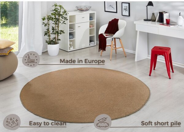 Smeđi okrugli tepih ø 133 cm Fancy – Hanse Home